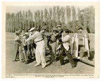 8w137 BIG BROADCAST OF 1938 8x10 still '38 W.C. Fields swinging many golf clubs scaring caddies!