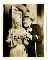 8w161 BOMBSHELL 8x10 still '33 Frank Morgan sponges off of his sexy famous daughter Jean Harlow!