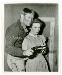 8w169 BRANDED TV 8x10 still '66 Chuck Connors as Jason McCord with Quaker Joan Leslie!