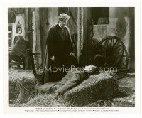 8w171 BRIDES OF DRACULA 8x10 still '60 Hammer, David Peel over Peter Cushing as Van Helsing!