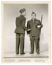 8w175 BUCK PRIVATES COME HOME 8x10 still '47 Bud Abbott & Lou Costello are back from the front!