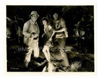 8w180 CALL OF THE SAVAGE 8x10 still '35 Russ Powell, Dorothy Short & Harry Woods in the jungle!