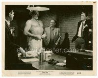 8w181 CAPE FEAR 8x10 still '62 Gregory Peck & Martin Balsam question barechested Robert Mitchum!
