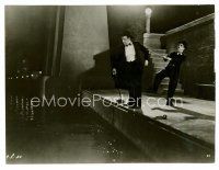 8w197 CITY LIGHTS 7x9 still '31 Charlie Chaplin saves rich Harry Myers from drowning with his cane!
