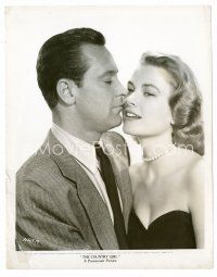 8w209 COUNTRY GIRL 8x10 still '54 c/u of William Holden about to kiss sexiest Grace Kelly!
