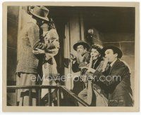 8w210 COVER GIRL 8x10 still '44 Phil Silvers & two others watch Rita Hayworth being kissed!