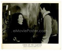 8w218 CURSE OF THE VAMPIRES 8x10 still '66man stands before older Filipino vampire woman!