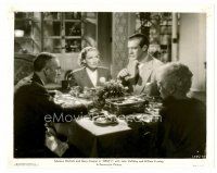 8w231 DESIRE 8x10 still '36 Marlene Dietrich watches Gary Cooper at dining table!
