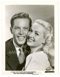 8w238 DIAMOND HORSESHOE 8x10.25 still '45 smiling close up of Betty Grable & Dick Haymes!