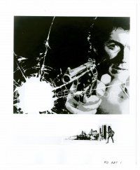 8w240 DIRTY HARRY 8x10 still '71 classic art of Clint Eastwood shooting his gun from 1sheet!