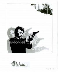 8w243 DIRTY HARRY 8x10 still '71 montage art of Clint Eastwood from 6sheet + psycho Andy Robinson!
