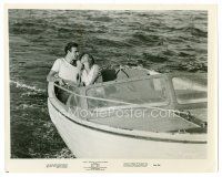8w252 DR. NO 8x10 still R66 Sean Connery as James Bond romances Ursula Andress in speedboat!
