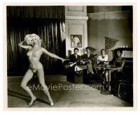 8w265 EVERYBODY'S GIRL 8x10 still '50 Gorgeous Gay Dawn performing nearly naked for men & women!