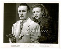 8w269 FALCON'S ADVENTURE 8x10 still '46 detective Tom Conway as The Falcon with Madge Meredith!