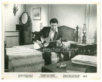 8w287 FRANKIE & JOHNNY 8x10 still '66 close up of Elvis Presley sitting on bed playing guitar!