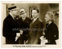 8w295 FUGITIVE FROM JUSTICE 8x10 still '40 Roger Pryor stands between Lucile Fairbanks & cops!