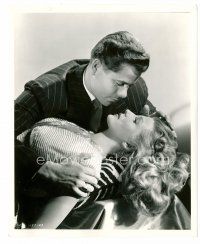 8w304 GILDA 8x10 still '46 best c/u of Glenn Ford about to kiss sexy Rita Hayworth by Coburn!
