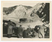 8w349 HIGH SIERRA 8x10 still '41 police ambush Humphrey Bogart's car at base of mountain!