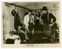 8w359 HORSE SOLDIERS 8x10 still '59 John Wayne with doctor William Holden in medic tent, John Ford