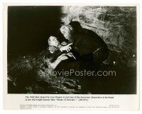 8w365 HOUSE OF DRACULA 8x10 still R58 Lon Chaney Jr. in full wolfman makeup attacking man!