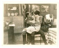 8w371 HULA 8x10 still '27 happy laughing Clara Bow sitting on Clive Brook's lap!