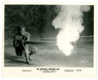 8w397 INCREDIBLE SHRINKING MAN 8x10 still '57 fx image of tiny Grant Williams holding giant match!