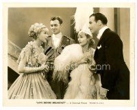 8w455 LOVE BEFORE BREAKFAST 8x10 still '36 beautiful Carole Lombard in wild dress & hat!