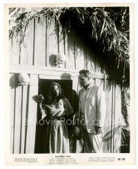 8w463 MACUMBA LOVE 8x10 still '60 Walter Reed and voodoo queen Ruth de Souza by skull-lined hut!