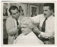 8w474 MAN OF A THOUSAND FACES candid 8x10 still '57 James Cagney as Lon Chaney Sr. being made up!