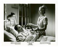 8w489 MEN 8x10 still '50 very first Marlon Brando, older nurse at his bedside in hospital!