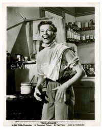 8w568 RAINMAKER 8x10 still '56 full-length Katharine Hepburn laughing in kitchen!