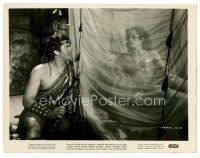 8w596 SAMSON & DELILAH 8x10 still '49 Victor Mature looks at sexy Hedy Lamarr through veil!