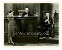 8w617 SIDEWALKS OF NEW YORK 8x10 still '31 Anita Page points at shocked Buster Keaton in court!