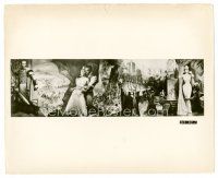 8w625 SOLOMON & SHEBA 8x10 still '59 art of Brynner & Gina Lollobrigida, cool Technirama layout!