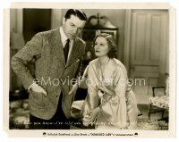 8w664 TARNISHED LADY 8x10 still '31 Tallulah Bankhead confesses everything to Clive Brook!