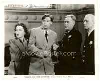 8w665 TARZAN'S NEW YORK ADVENTURE 8x10 still '42 Johnny Weissmuller & Maureen O'Sullivan with cops