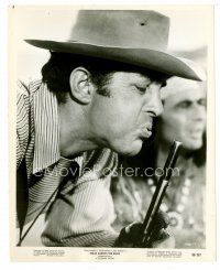 8w673 TEXAS ACROSS THE RIVER 8x10 still '66 cowboy Dean Martin blowing the smoke from his gun!