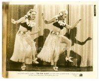 8w687 TIN PAN ALLEY 8x10 still '40 sexy Alice Faye & Betty Grable dancing in hula outfits!