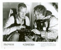 8w692 TOWERING INFERNO 8x10 still '74 close up of Steve McQueen & Paul Newman at film's climax!