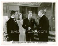 8w698 TWO MRS. CARROLLS 8x10 still '47 Humphrey Bogart & Barbara Stanwyck confront Nigel Bruce!