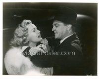 8w719 WHITE HEAT 7.25x9.5 still '49 James Cagney as Cody Jarrett threatens Virginia Mayo!