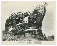 8w733 YOG: MONSTER FROM SPACE 8x10 still '71 special fx image with giant squid, lobster & turtle!