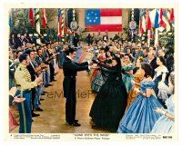 8w027 GONE WITH THE WIND color 8x10 still #4 R68 Clark Gable & Vivien Leigh dancing dressed in black