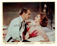 8w061 SWEET BIRD OF YOUTH color 8x10 still #4 '62 Geraldine Page in bed with sexy Paul Newman!