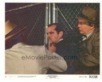 8w011 CHINATOWN 8x10 mini LC #2 '74 close up of actor Roman Polanski about to cut Nicholson's nose!
