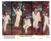 8w053 SATURDAY NIGHT FEVER 8x10 mini LC #1 '77 best multiple images of disco dancer John Travolta!