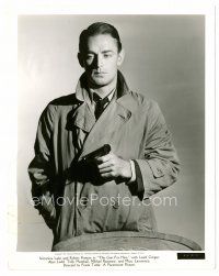 8x001 ALAN LADD deluxe 8x10.25 still '41 incredible portrait w/pistol from This Gun For Hire!