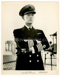 8x006 ALEC GUINNESS 8x10 still '58 great close portrait in uniform from All At Sea!