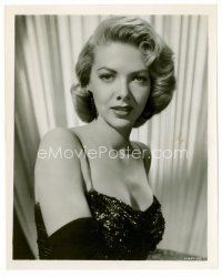 8x027 BARBARA LAWRENCE 8x10 still '50s the sexy blonde actress close up in sexy low-cut dress!
