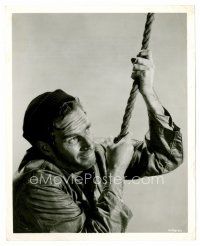 8x061 CHARLTON HESTON 8x10 still '59 close up climbing rope from The Wreck of the Mary Deare!